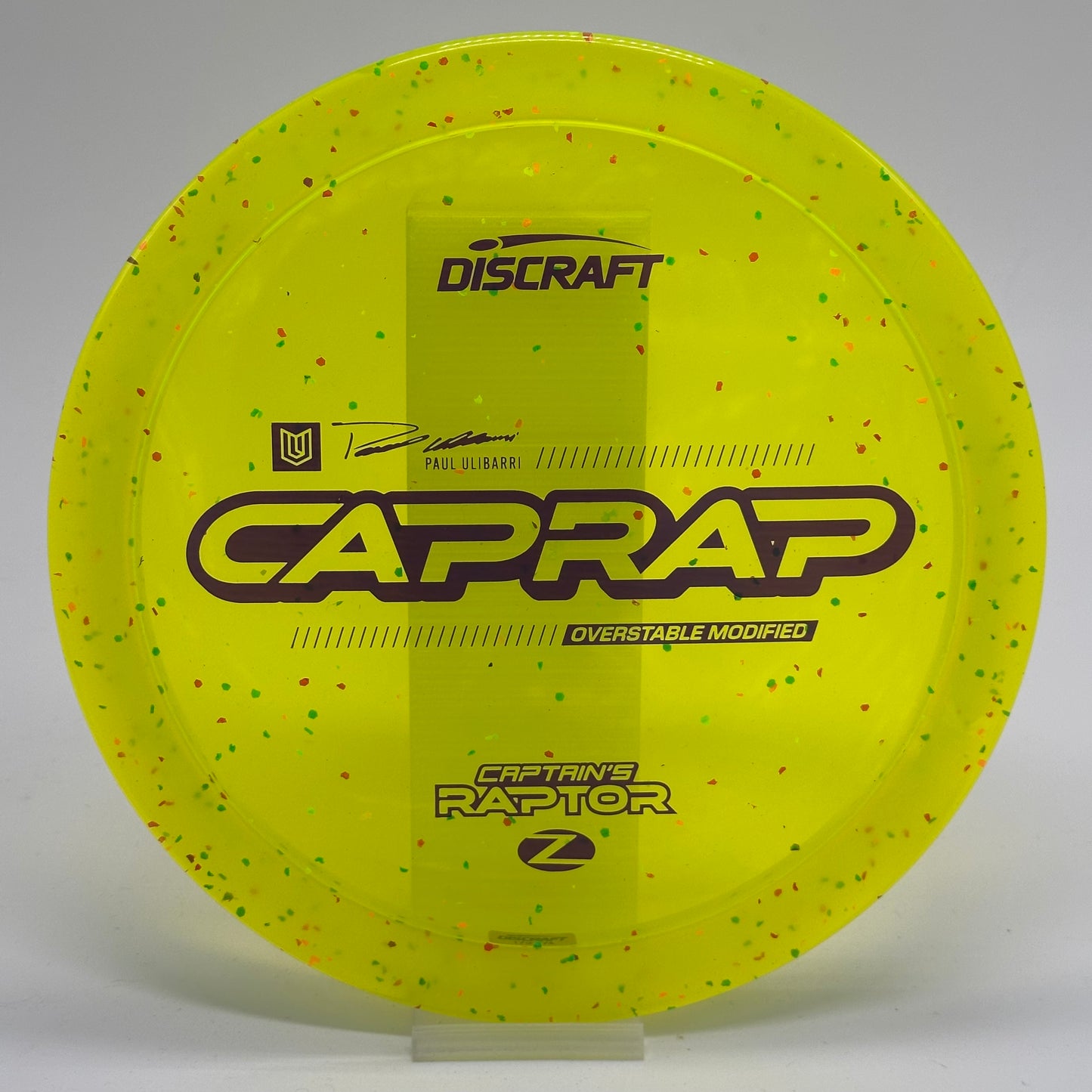 Discraft Captain’s Raptor | Z Confetti | 2026 CapRap | Paul Ulibarri Line