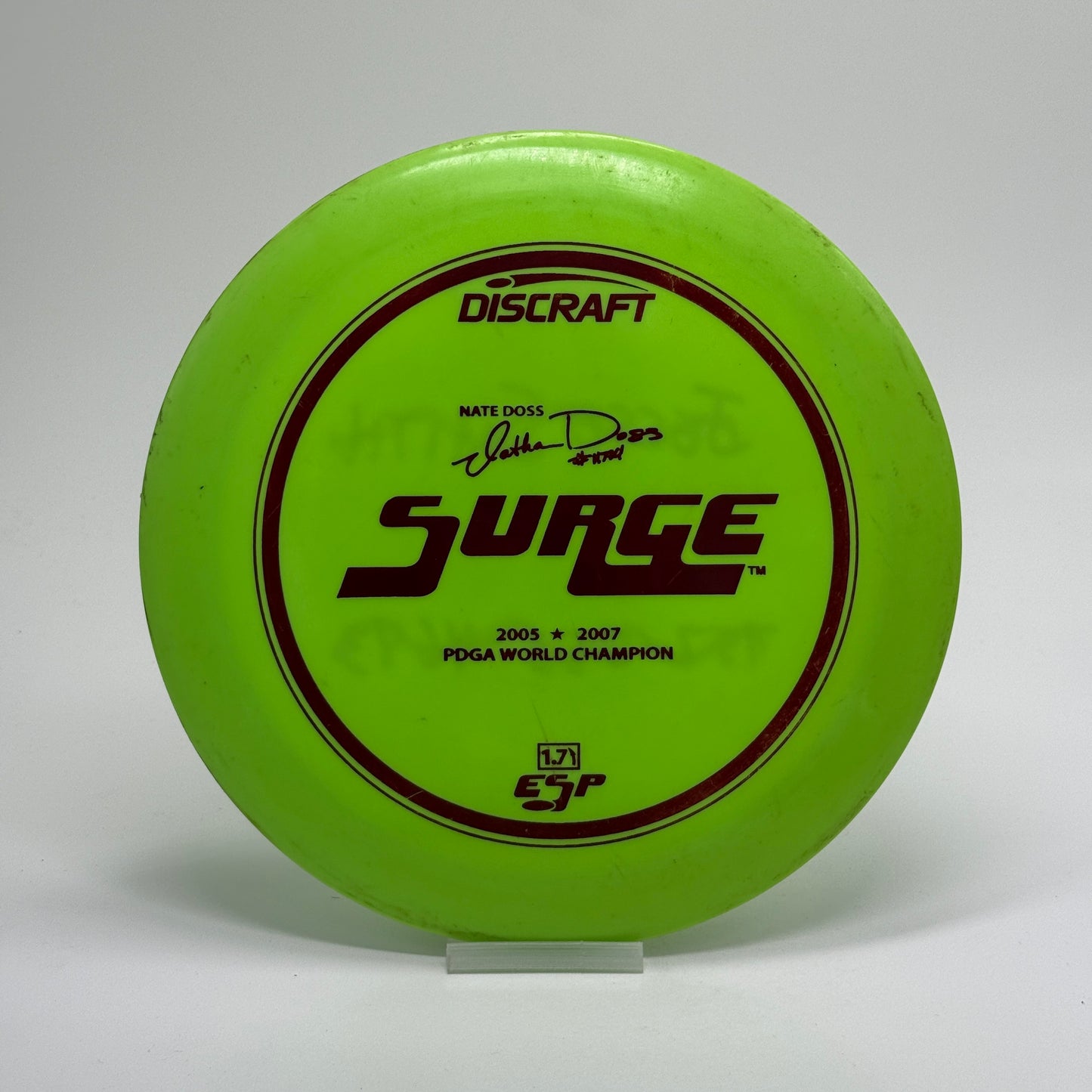 Used | Discraft Surge | ESP | Nate Doss 2005 & 2007 World Champion | OOP PFN