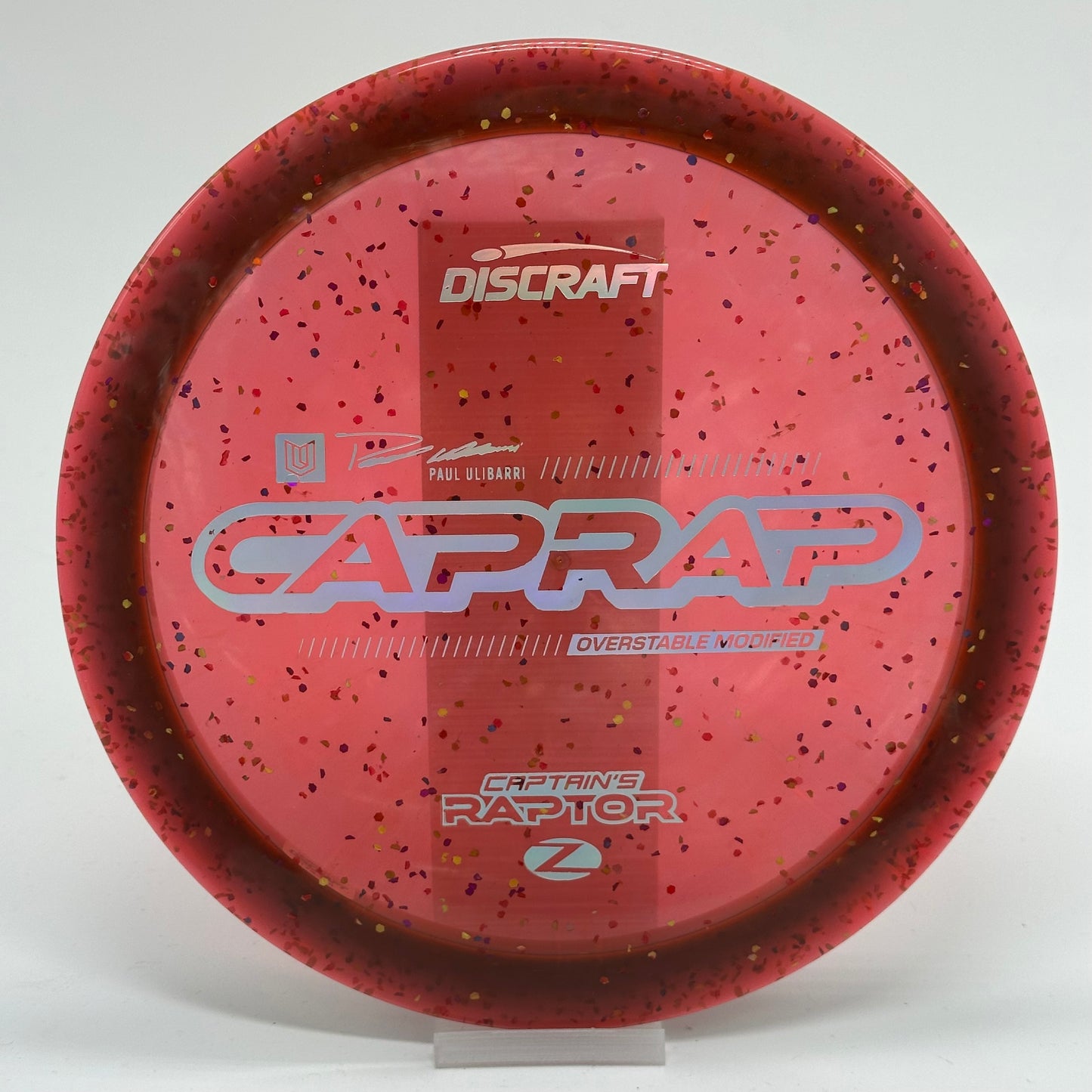 Discraft Captain’s Raptor | Z Confetti | 2026 CapRap | Paul Ulibarri Line