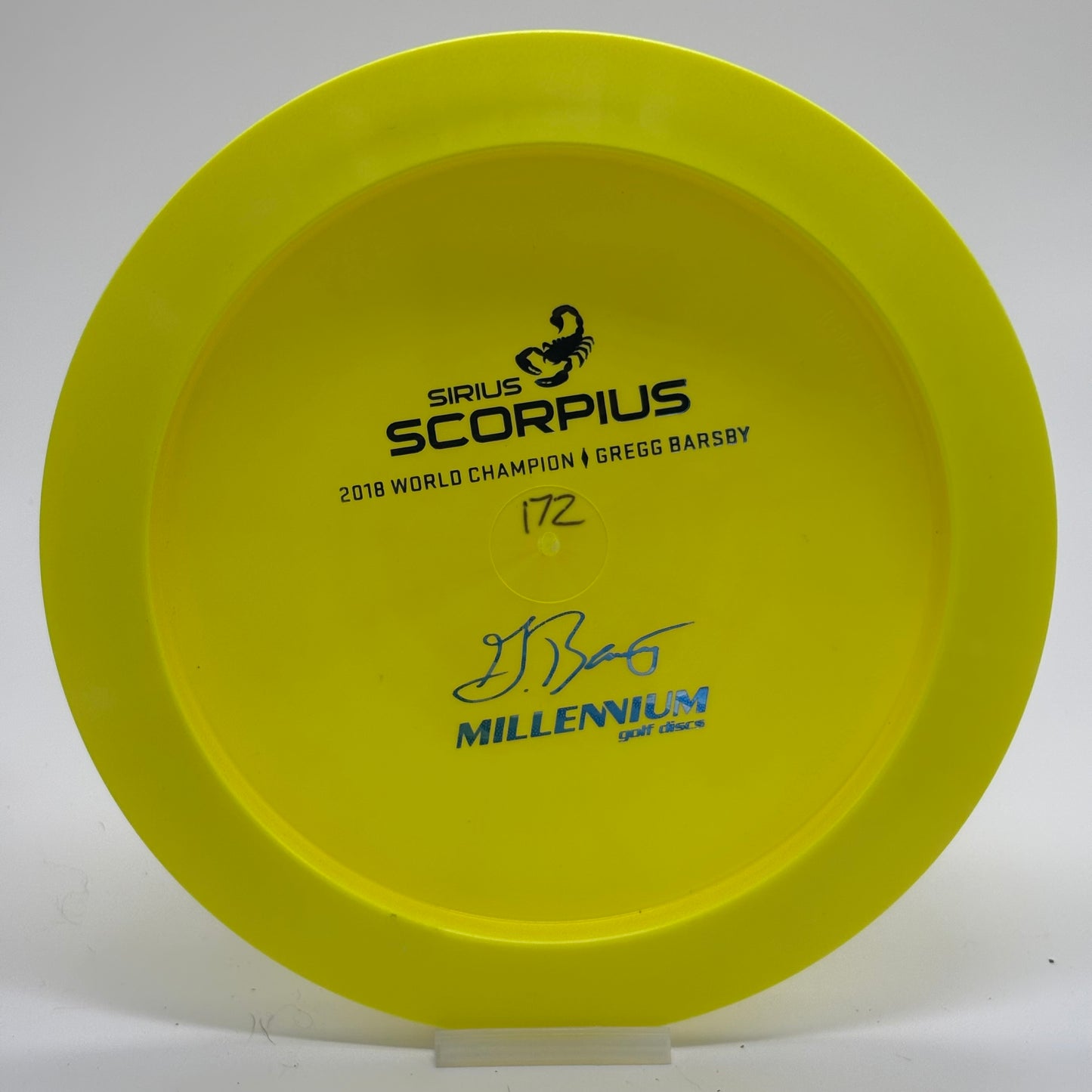 Millennium Scorpius | Sirius 1.12 | Gregg Barsby 2018 World Champion Bottom Stamp