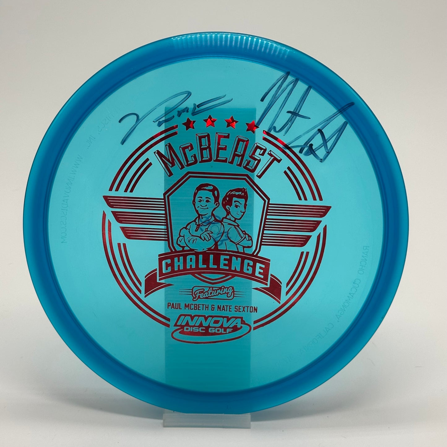Innova Roc3 | Champion | McBeast Challenge Paul McBeth & Nate Sexton Signed Penned