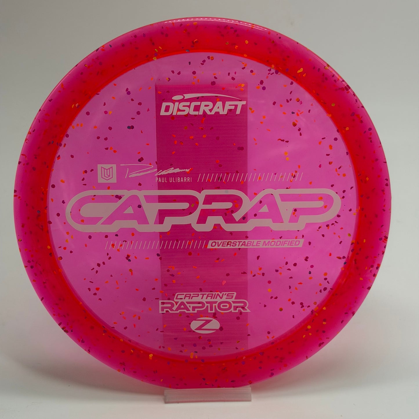 Discraft Captain’s Raptor | Z Confetti | 2026 CapRap | Paul Ulibarri Line