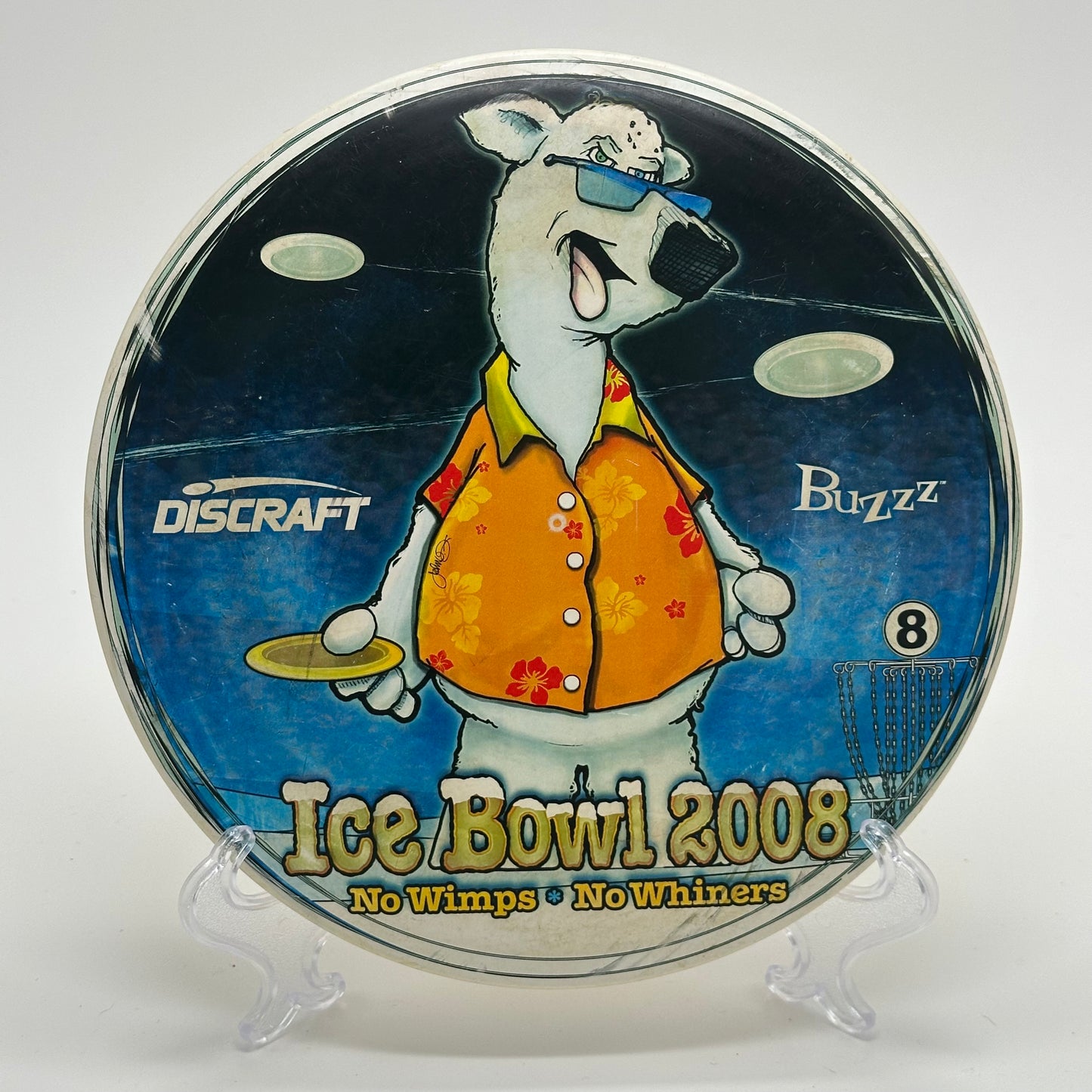 Discraft Buzzz | ESP Super Color 2008 Ice Bowl PFN Skinny Tool Patent #