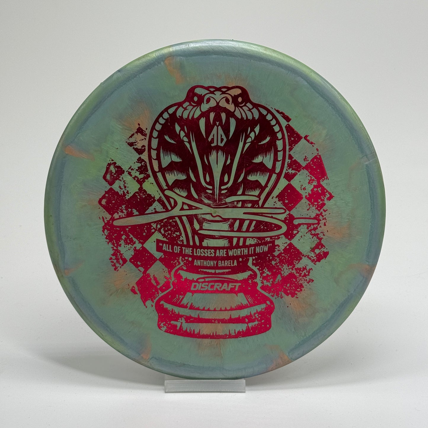 Used | Discraft Zone | Colorshift Titanium Swirl Ti | 2024 Anthony Barela Chess.com Champion