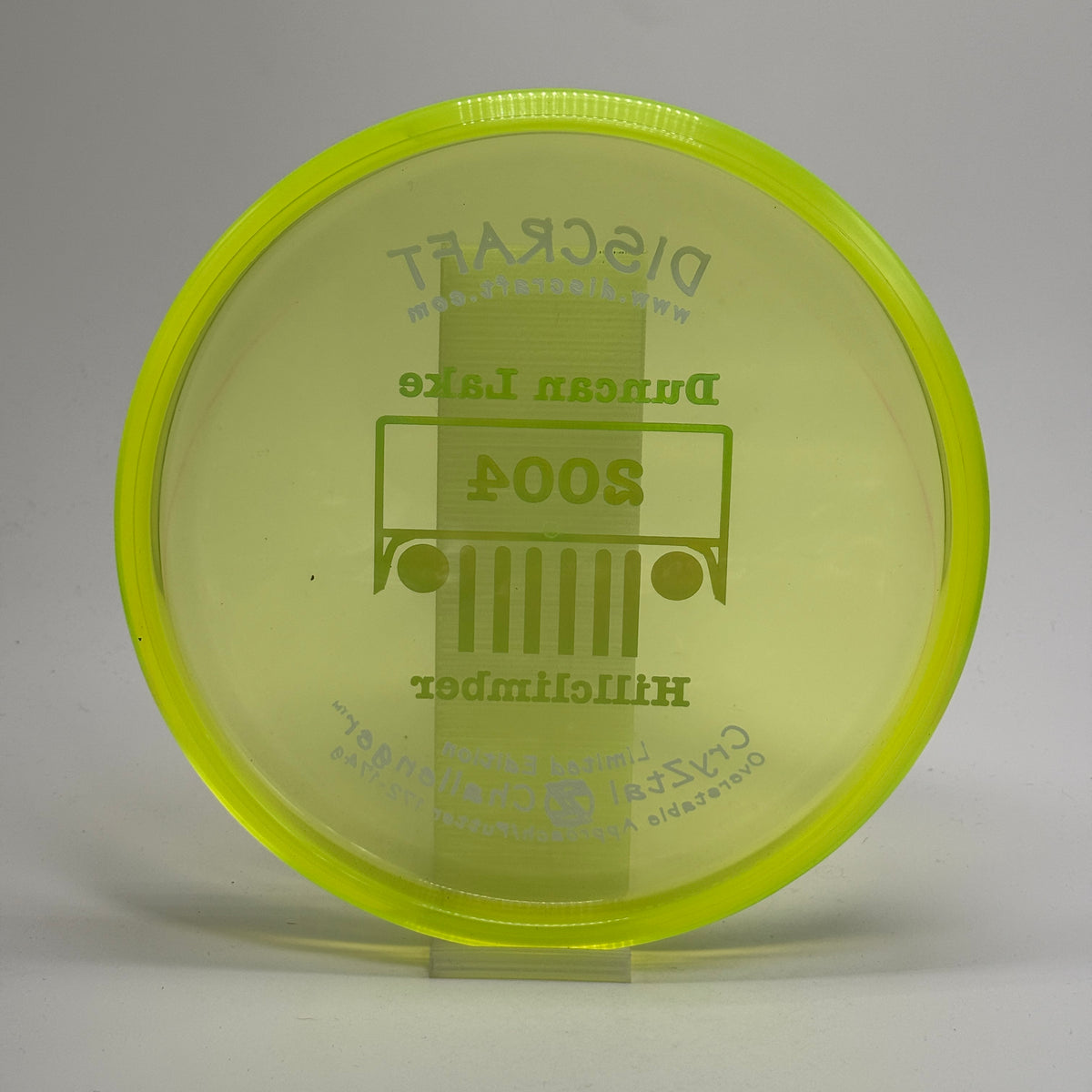Used | Discraft Challenger | CryZtal | 2004 Limited Edition $Run | PFN Skinny Tooled Wixom